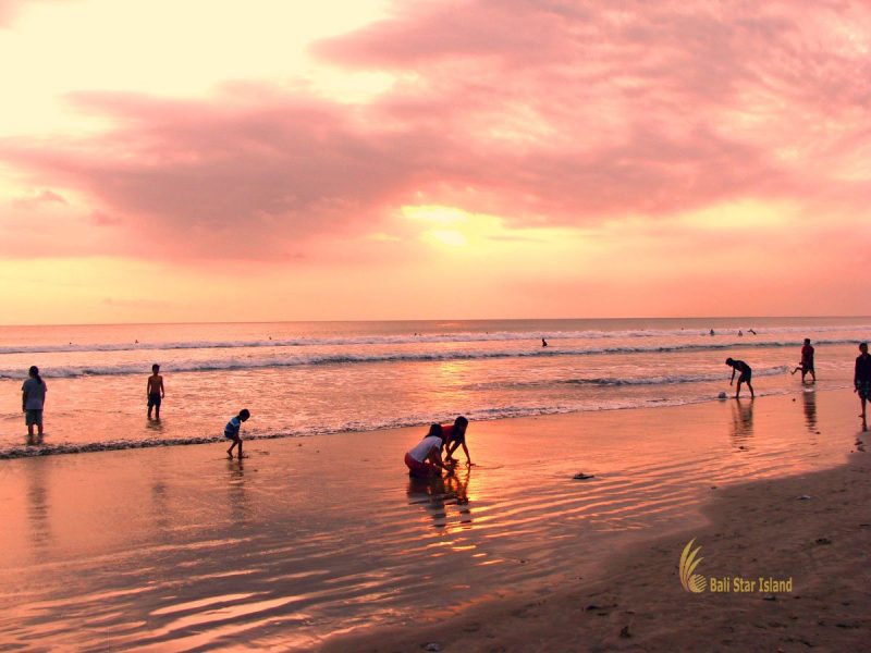 sunset, kuta, beach, bali, tourists, places, stay, places to stay, bali places to stay, kuta beach