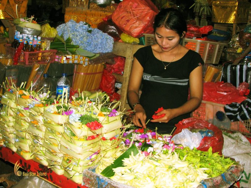 offerings, badung, traditional, market, denpasar, city, traditional market, badung traditional market, denpasar market
