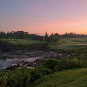 hole 7 sunrise, nirwana bali, nirwana bali golf, nirwana bali golf club, nirwana bali golf course