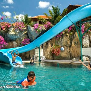12-Nights Family Bali Lembongan water sliding, pool, water sliding westin resort, westin resort, westin resort nusa dua