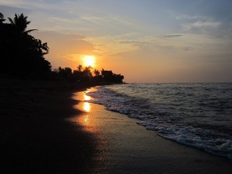 lovina beach bali, sunset view, north bali