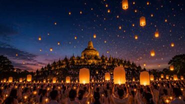 Borobudur lantern release, Vesak celebration Borobudur, Borobudur Waisak 2026, Borobudur lantern festival, Borobudur Unesco tourism, Vesak celebration in Indonesia, Magelang Tourism, Bali Star Island