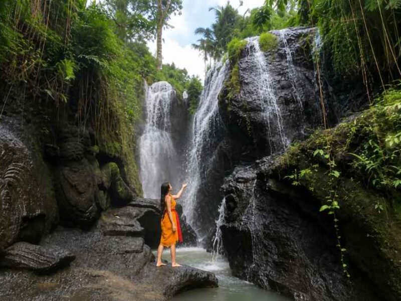 Taman Beji Griya Waterfall, Bali Purification Ritual, Bali Tourist Attraction, Melukat Ceremony Bali, Hidden Waterfall in Bali, Spiritual Experience in Bali, Taman Beji Griya Temple, Sacred Waterfall Bali, Bali Star Island
