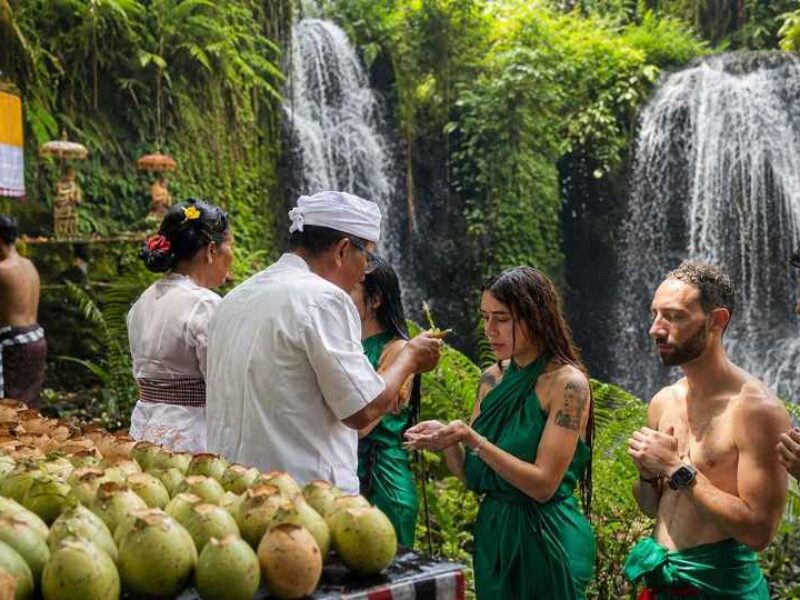 Taman Beji Griya Waterfall, Bali Purification Ritual, Bali Tourist Attraction, Melukat Ceremony Bali, Hidden Waterfall in Bali, Spiritual Experience in Bali, Taman Beji Griya Temple, Sacred Waterfall Bali, Bali Star Island