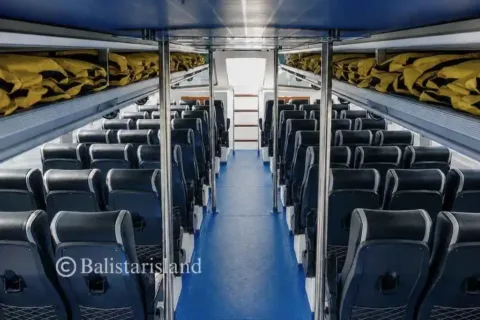 Arthamas Express passenger cabin with comfortable seating