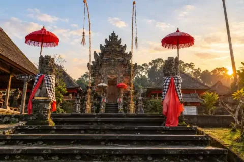 Penglipuran VW Safari Tour with traditional Balinese temple and village architecture