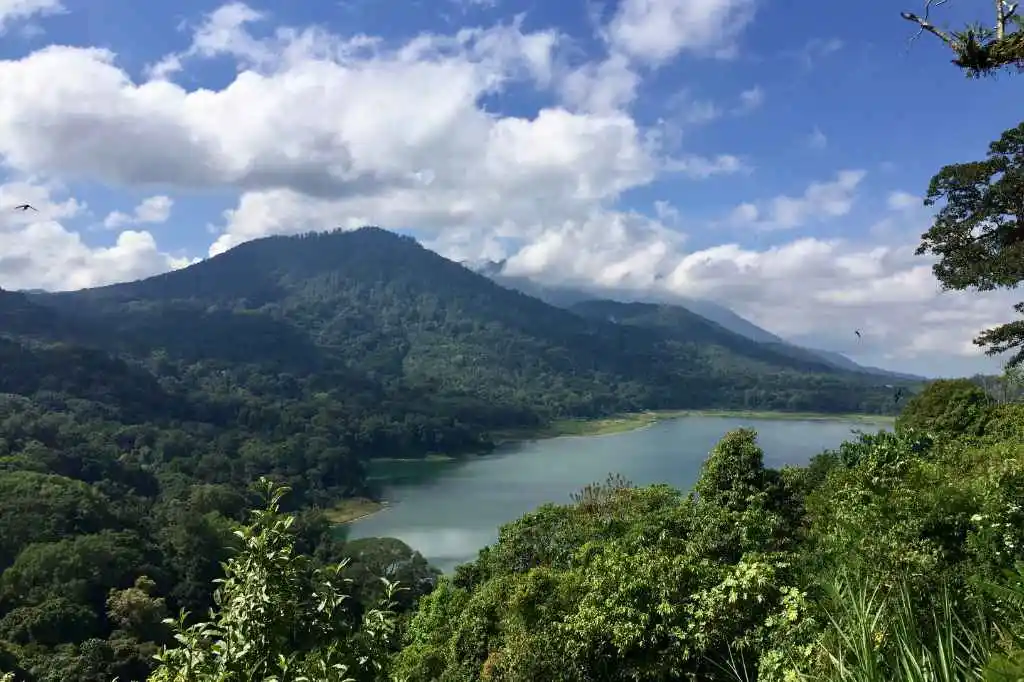 Panoramic Tamblingan Lake landscape on a North Bali Day Tour